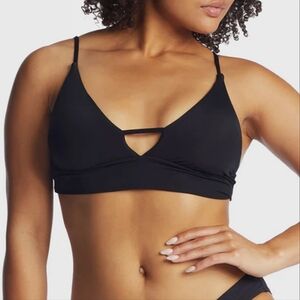 Billabong Sol Searcher Black Bikini Top NWT Size Large